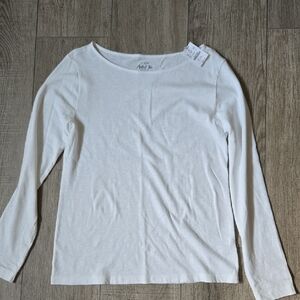 J. Crew White Artist Tee
